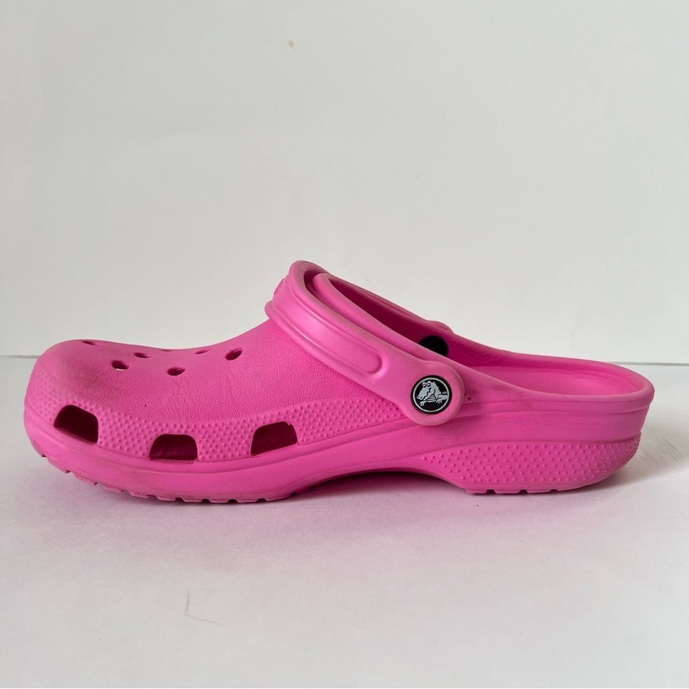 CROCS Women’s Flamingo Pink Slip On Casual Clogs SZ 10